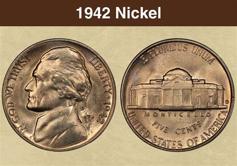 1942 nickel d value|1942 nickel value worth today.